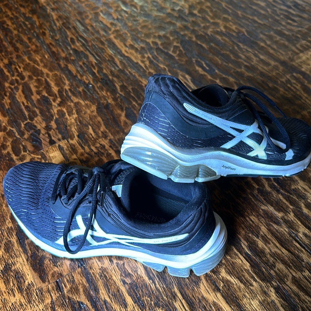 Asics Gel-Pulse 8 1012A467 Womens Black Synthetic Athletic Running Shoes